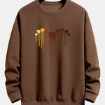Dissolving Heart Print Relax Fit Sweatshirt