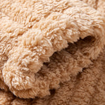 Teddy Fleece Stripe Kangaroo Pocket Hoodie