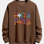 Halloween Hocus Pocus Print Relax Fit Sweatshirt