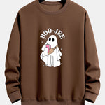 BOO JEE Ghost Print Relax Fit Sweatshirt