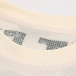 Oversize Portrait Slogan Print Waffle T-Shirt