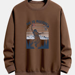 Jesus Plays Basketball Print Relax Fit Sweatshirt
