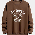California Eagle Print Relax Fit Sweatshirt