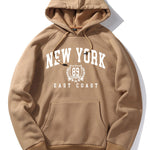 New York East Coast Print Hoodie