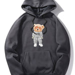 Rich Bear Print Hoodie