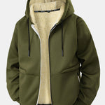 Teddy Lined Zipper Hoodie
