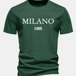Regular Fit Milano Slogan Cotton T-Shirt