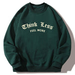 Slogan Rose Back Print Relaxed Sweatshirt