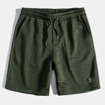 Short Sleeve Waffle Arc Hem T-Shirt & Shorts