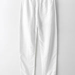 Linen Look Short Sleeve Basic Shirts & Straight Leg Linen Pants