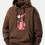 Pink Panther Print Relax Fit Hoodie