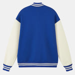 Jersey Contrast Preppy Jacket
