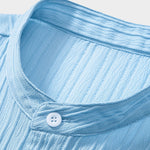 Textured Stand Collar Shirt