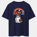 BOOSCH Beer Ghost Print Drop Shoulder Oversize T-Shirt