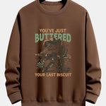 Cowboy Cat Print Relax Fit Sweatshirt