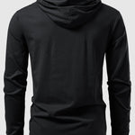 3 Pieces Long Sleeved Cotton Hooded T-Shirt