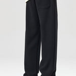 Relax Fit Milano Print Contrast Polo Sweatshirt & Straight Leg Pleated Pintuck Sweatpants