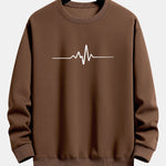 Heartbeat Print Relax Fit Sweatshirt