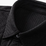 Muscle Fit Jacquard Textured Shirt