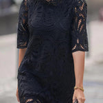 Reason To Smile Crochet Lace Mini Dress