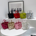Flower Shape Pleated Split-Joint Bags Crossbody Bags Handbags Tote Bags