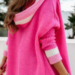 Autumn and winter casual all-match hooded long cardigan sweater jacket