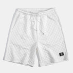 Checkerboard Jacquard  Arc Hem Hooded T-Shirt & Checkerboard Jacquard Shorts