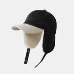 Vintage Warm Baseball Cap With Ear Flaps