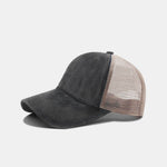 Washed Distressed Mesh Cotton Baseball Cap