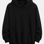 Slogan Back Print Relax Fit Hoodie & Straight Leg Corduroy Pants