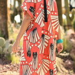 Papyrus Kimono Sleeve Tunic Dress