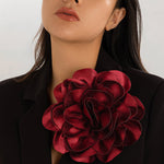Flower Shape Solid Color Brooch Accessories