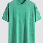 Basic Washed Distressed Drop Shoulder Oversize T-Shirt