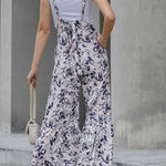 Loose Ladies Thin Printed Wide Leg Casual Pants