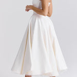 Suspender V-Neck Sleeveless Tutu Maxi Dress