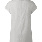 Solid Color Stand Collar Cap-Sleeve Shirts
