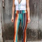Fashion Skinny High Waist Casual Pants Flared Pants