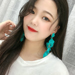 Stylish Tasseled Acrylic Earrings Accessories