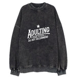 Adulting One Star Do Not Recommend Vintage Sweatshirt
