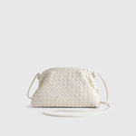 White Woven Cloud Bag