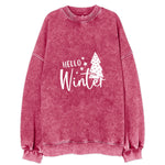 Winter Wonderland Hello Winter Vintage Sweatshirt