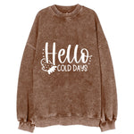 Winter Wonderland Hello Cold Days Vintage Sweatshirt
