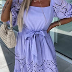 Loose Lace Hollow Long Skirt