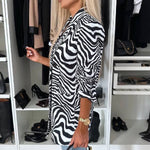 Zebra Striped Blazer