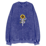 Serpent Sunflower Vintage Sweatshirt