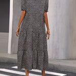 Adelina | Tiered Puff Sleeve Dress
