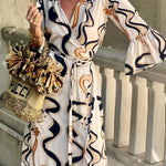 Black and White Tie-dye Maxi Dress