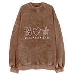 Peace Love Plants Vintage Sweatshirt