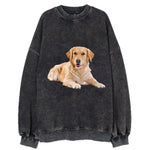 Golden Retriever Laying Down Vintage Sweatshirt
