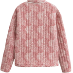 Loose Fashion Versatile Printed Cardigan Long Sleeve Cotton-padded Jacket